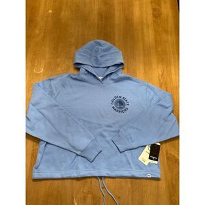 Golden State Warriors Crop Sweatshirt Sm Women '47 Brand NBA Basketball Hoodie